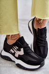 Women's Sport Shoes Tied Black Tolea