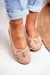Women's Ballerinas Lu Boo Beige Suede Layla