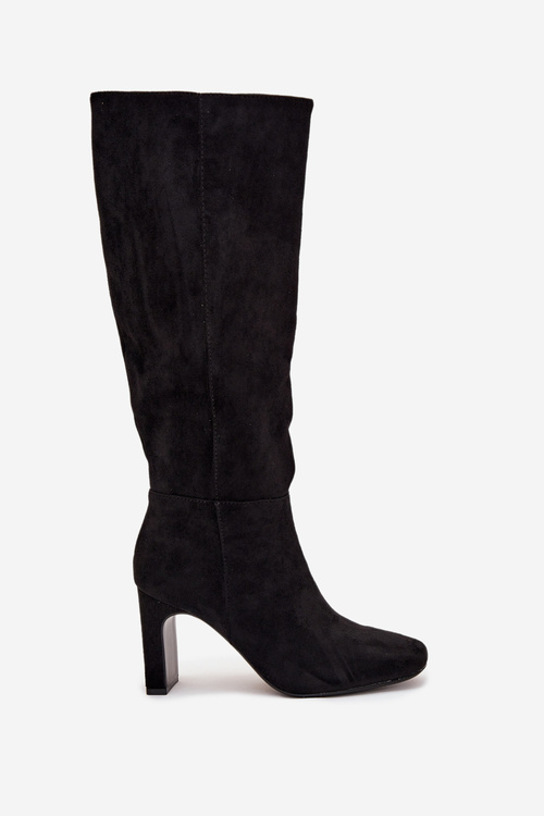 Women's Heeled Insulated Boots Black Zamira