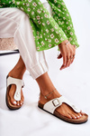 Women's Slippers Flip-Flops On Cork White Elina