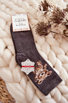 Women's Soft Warm Socks With a Teddy Bear Graphite