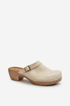 Women's Low Heel Slides Inblu BL000004 Beige