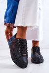 Sneakersy Buty Sportowe Dżety Czarne GOE JJ2N4050 