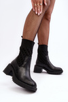 Women's Boots With Massive Heel And Sock Black Briogen