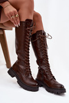 Insulated Lace-Up Boots for Women Chocolate Meliora