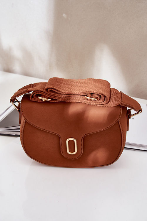 Eko Skórzana Torebka Listonoszka Brązowa Samriddhi