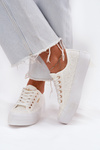 Ladies Sneakers With Lace Lee Cooper LCW-25-31-3438L White