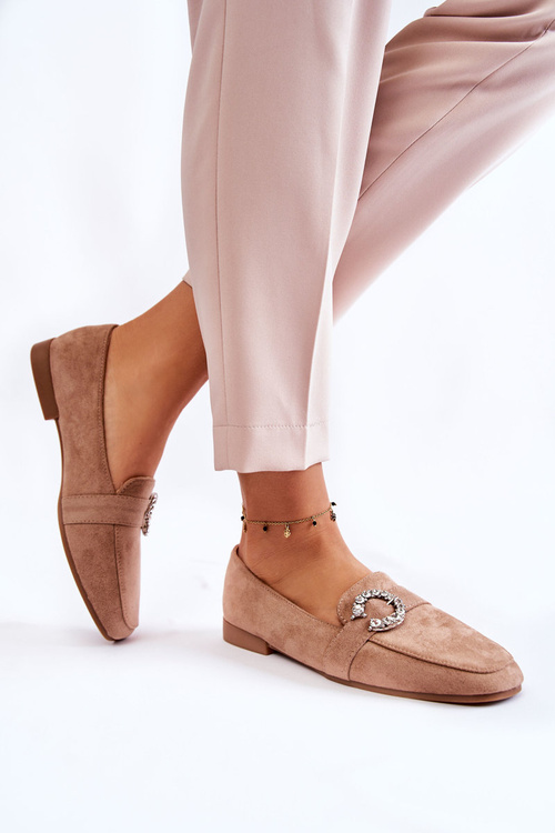 Classic Suede Loafers from Dark Beige Halla