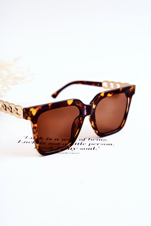 Fashionable Sunglasses Marbled V120043 Brown