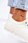 Fashionable Leather Sneakers Big Star KK274142 White