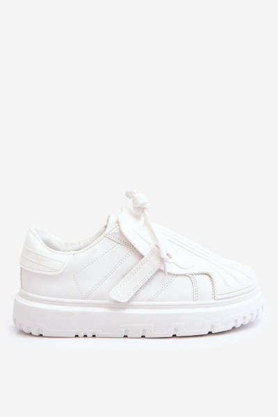 Sportowe Buty Damskie Modne Białe Genesis