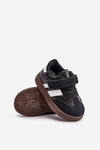 Dziecięce Sneakersy Zapinane Na Rzep Czarne Tromella 