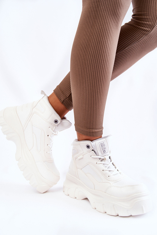 Fashionable Boots Memory Foam Big Star KK274369 White