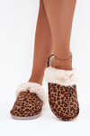 Women's slippers with fur Panterka Aceline