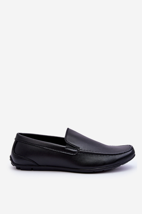 Men's Leather Loafers Black Theo