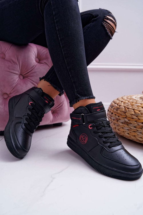 Women's Cross Jeans High Sneakers Black EE2R4147C