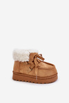 Snow Boots Kids Insulated With Fur Camel Adelane