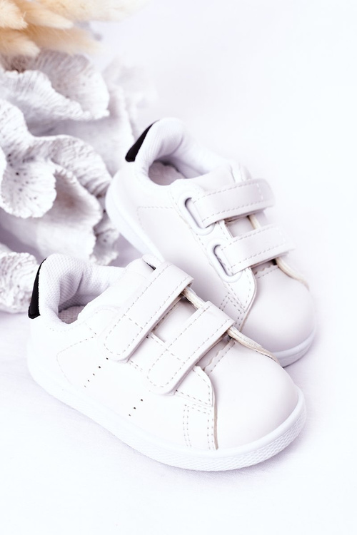 Children's Sneakers With Velcro White-Black California
