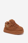 Children's Sneakers Warm Lined Camel Mireen