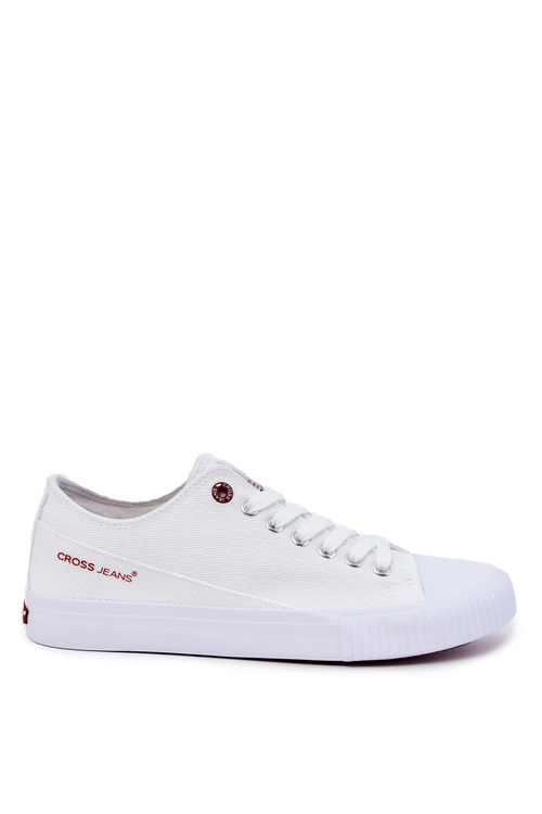 Trampki Materiałowe Męskie Białe Cross Jeans JJ1R4031C