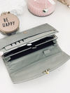 Large Ladies' Grey Wallet with Heart