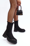 Women's Zip-up Ankle Boots Black Samil