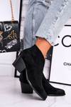 Women's Boots On Heel Black Best Choice