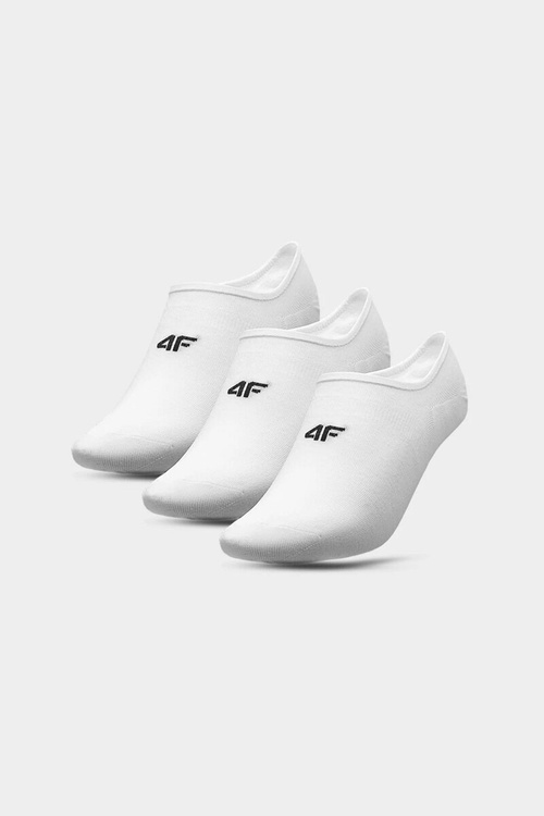 Skarpety Męskie Stopki 4F Treningowe 3-PACK 4FAW23USOCM202-10S Białe