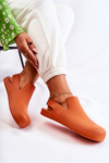 Fashionable Rubber Clogs Orange Meriko
