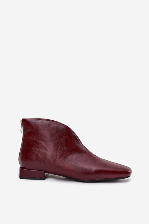 Women's ankle boots with delicate heel Bordeaux Elvienne