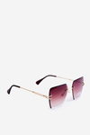 Women's Sunglasses with Gradient Lenses UV400 Gold-Brown