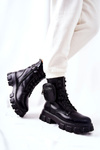 Worker Boots With Pouch On Strap Black Lanstrom
