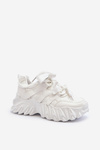 Women's sneakers on chunky sole white Ellerai