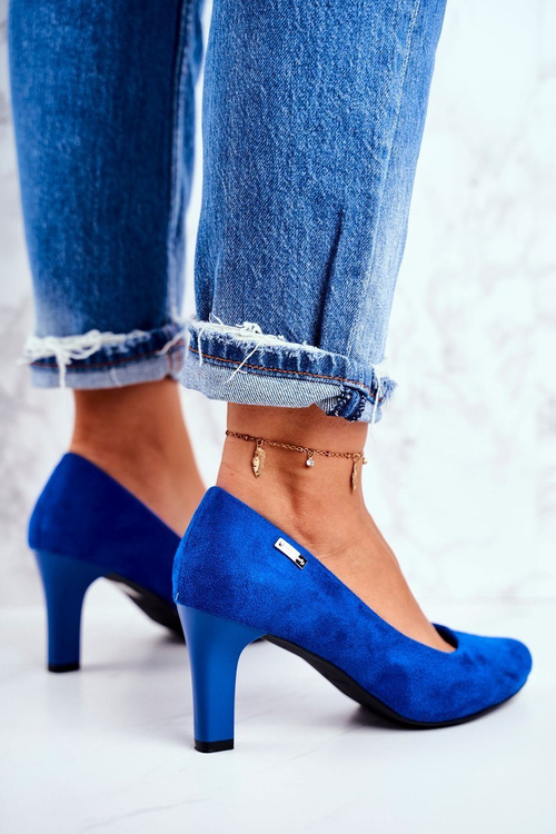 Women's Sergio Leone Suede Indigo pumps Orsola