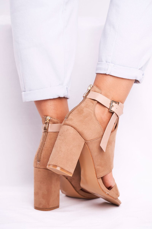 Stiletto Sandals with Uppers Vinceza 20-17054 Beige