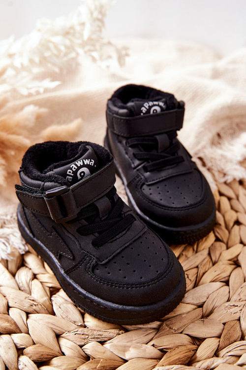Children's Insulated High Sneakers Black Clafi