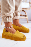 Slip-on Suede Espadrilles Yellow Lesley