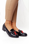Elegant Women's Loafers Vinceza 10585 Patent Black