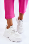 Classic Platform Sneakers White Larec