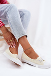 Ladies Sneakers With Embroidery Lee Cooper LCW-25-31-3445L Beige