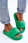 Women's Lightweight Foam Platform Slippers Green Milton