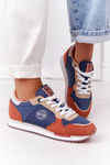 Damskie Sportowe Buty Memory Foam Big Star HH274567 Niebiesko-Pomarańczowe