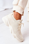 Women's Sport Shoes Sneakers Beige Fashion