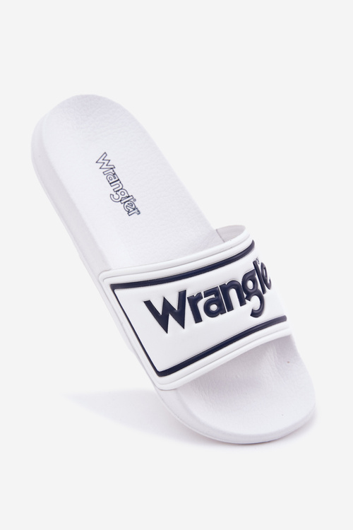 Męskie Klapki Białe WRANGLER AVERELL SLIDER MEN LOW 20251042.1FG