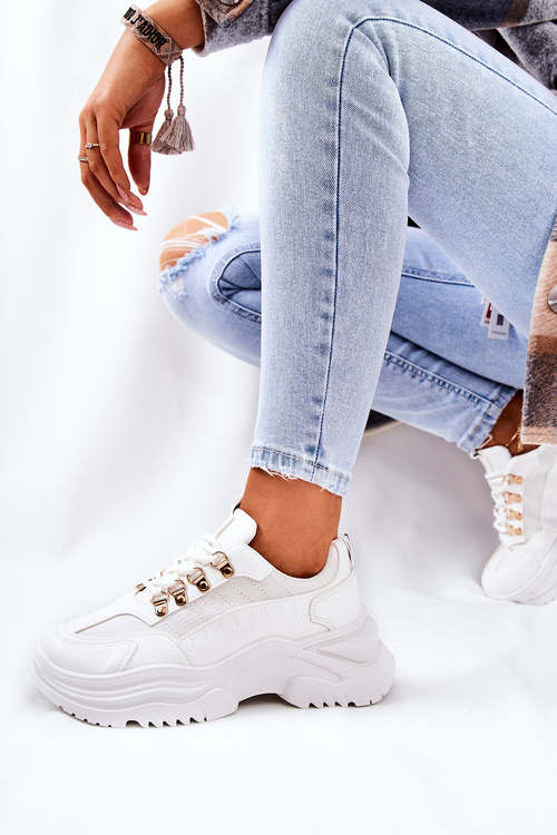 Sports Platform Shoes White Flynn