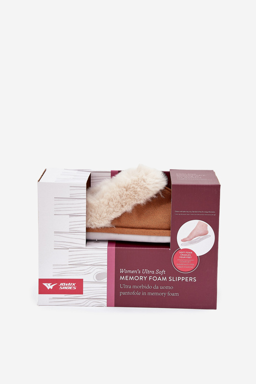 Damskie Kapcie Z Futerkiem Camel Delissa