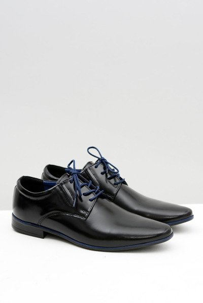 Black Men's Marcello Business Semi Shoes