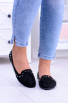 Black Ballerina Lords with studs Randal