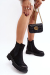 Women's Lined Zip-Up Ankle Boots Black Vesta