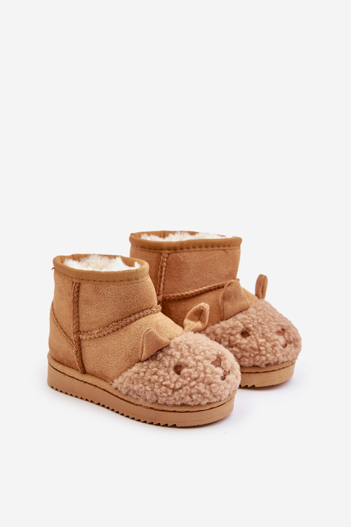 Śniegowce Botki Dziecięce Ocieplane Lamy Camel Esandira